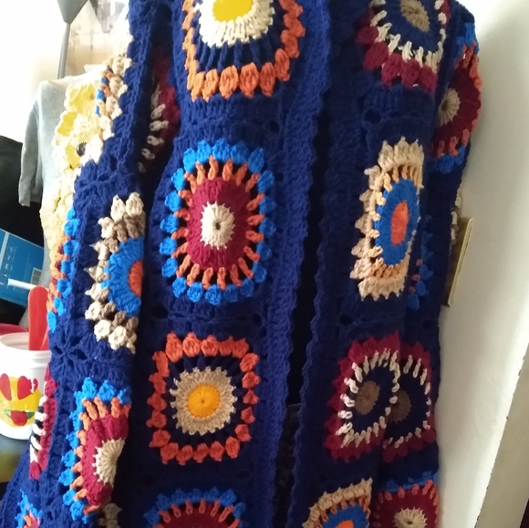 Granny square vintage cardigan - Picture 4 of 9